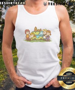 Awesome mysterious gang Scooby-Doo Peanuts tank top featuring vibrant graphics and a stylish design for fans.