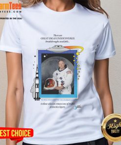 Awesome Neil Armstrong UFO Ladies Tee featuring a stylish graphic of Neil Armstrong and a UFO design for space enthusiasts.