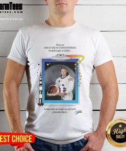 Awesome Neil Armstrong UFO T-Shirt featuring a vintage design of Neil Armstrong with a UFO in space. Perfect for space enthusiasts!