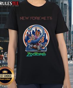 Awesome New York Mets Zootopia 2 ladies tee featuring vibrant graphics and a stylish design for fans.