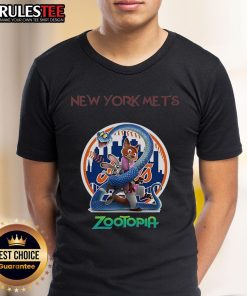 Alt Text: Awesome New York Mets Zootopia 2 T-Shirt featuring vibrant graphics and a comfortable fit for fans.