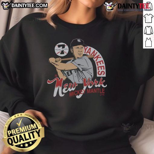 Awesome New York Yankees Mickey Mantle signature sweatshirt featuring classic design and team colors.