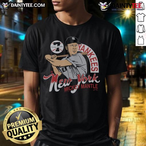 Awesome New York Yankees Mickey Mantle Signature T-Shirt featuring iconic design and bold graphics for fans.