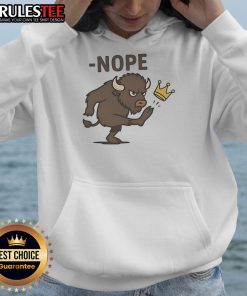Awesome No Kings Buffalo Hoodie in black with stylish design, perfect for casual wear and showcasing your unique style.