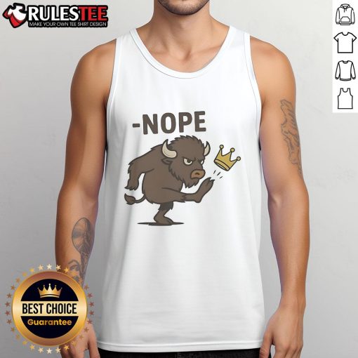 Awesome No Kings Buffalo Tank Top featuring a trendy design perfect for summer wear and casual outings.
