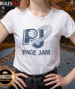 Awesome Pace Jam Ladies Tee featuring a vibrant design and comfortable fit, perfect for fans of the classic movie.