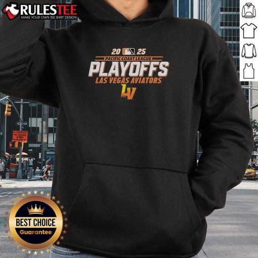 Awesome Pacific Coast League Playoffs 2025 hoodie featuring Las Vegas Aviators logo, perfect for fans.
