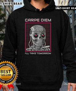 Alt Text: Awesome Rise Of The Cute Machine Carpe Diem I'll Take Tomorrow Hoodie in vibrant colors, perfect for casual wear.