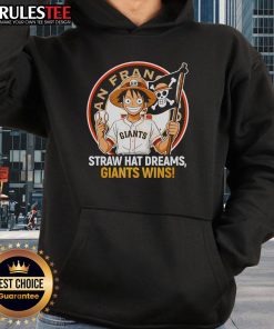 Awesome San Francisco Giants straw hat dreams hoodie showcasing team spirit and style for Giants wins.