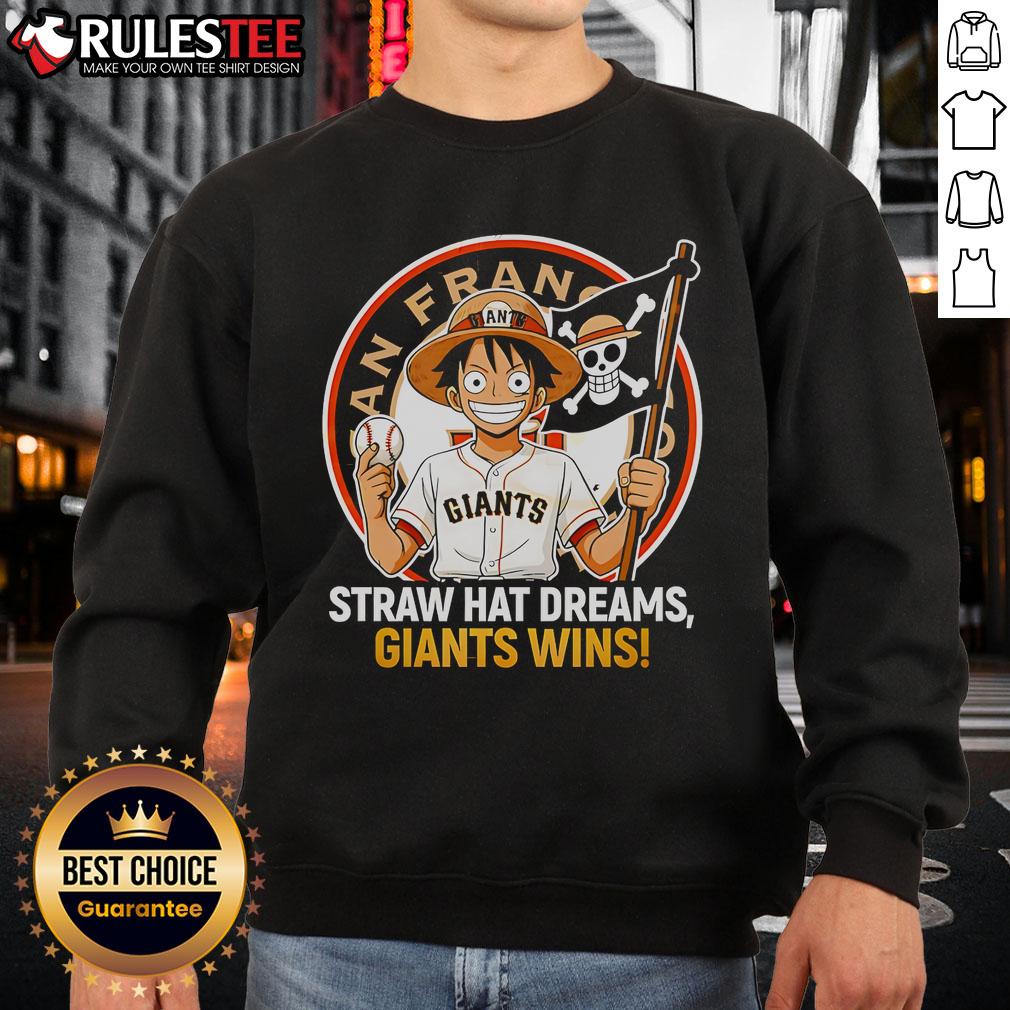 Awesome San Francisco Giants Straw Hat Dreams Giants Wins Sweatshirt Awesome San Francisco Giants straw hat dreams sweatshirt showcasing team pride and style for Giants wins.