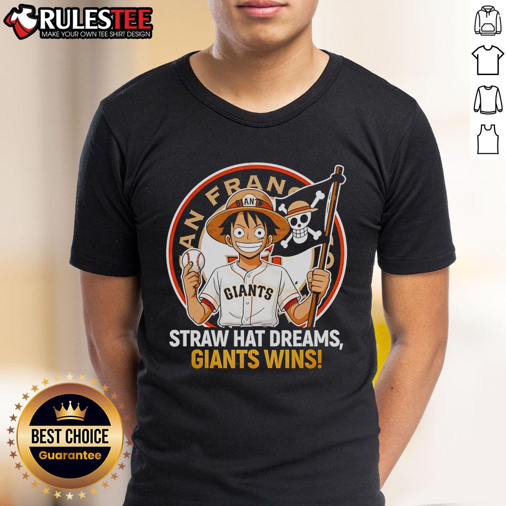 Awesome San Francisco Giants Straw Hat Dreams Giants Wins T Shirt Awesome San Francisco Giants Straw Hat Dreams T-Shirt featuring vibrant graphics celebrating Giants wins and team spirit.