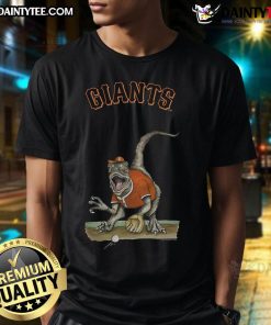 Alt Text: Awesome San Francisco Giants Tiny Turnip Velociraptor T-Shirt featuring a fun dinosaur design and team logo.