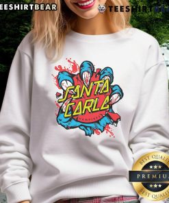Awesome Santa Carla Baseball Vampires Sweatshirt featuring a unique design perfect for fans of quirky holiday attire.