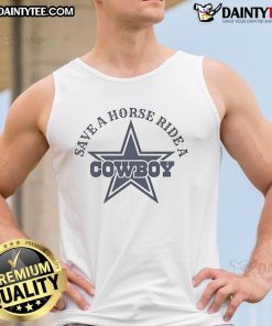 Awesome Save A Horse Ride A Dallas Cowboy Star Tank Top featuring a bold graphic design and comfortable fit for fans.