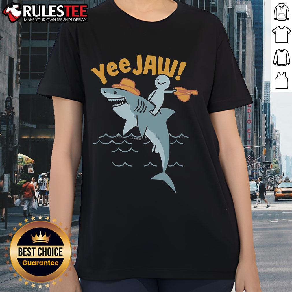 Awesome Shark Yee Jaw Ladies Tee Awesome Shark Yee Jaw Ladies Tee featuring a stylish shark graphic on a comfortable women's t-shirt.