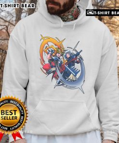 Alt Text: Awesome Sora vs Riku rival battle hoodie featuring Kingdom Hearts Keyblade duel design for fans of the game.