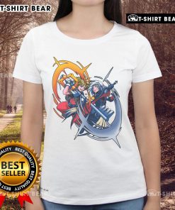 Awesome Sora vs Riku rival battle in Kingdom Hearts featuring a dramatic Keyblade duel on a ladies tee design.