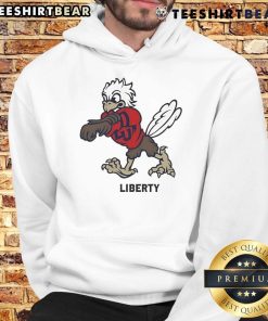Awesome Sparky Liberty mascot hoodie featuring vibrant colors and a fun design, perfect for fans and casual wear.