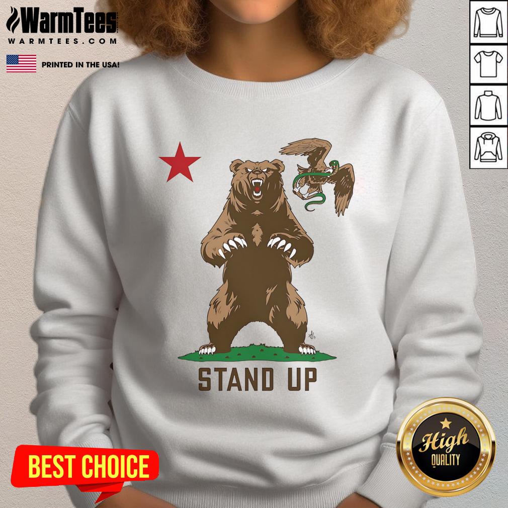 Awesome Stand Up To Ice Bear Sweatshirt Awesome Stand Up To Ice Bear Sweatshirt featuring a cool graphic design, perfect for fans of cozy, stylish apparel.