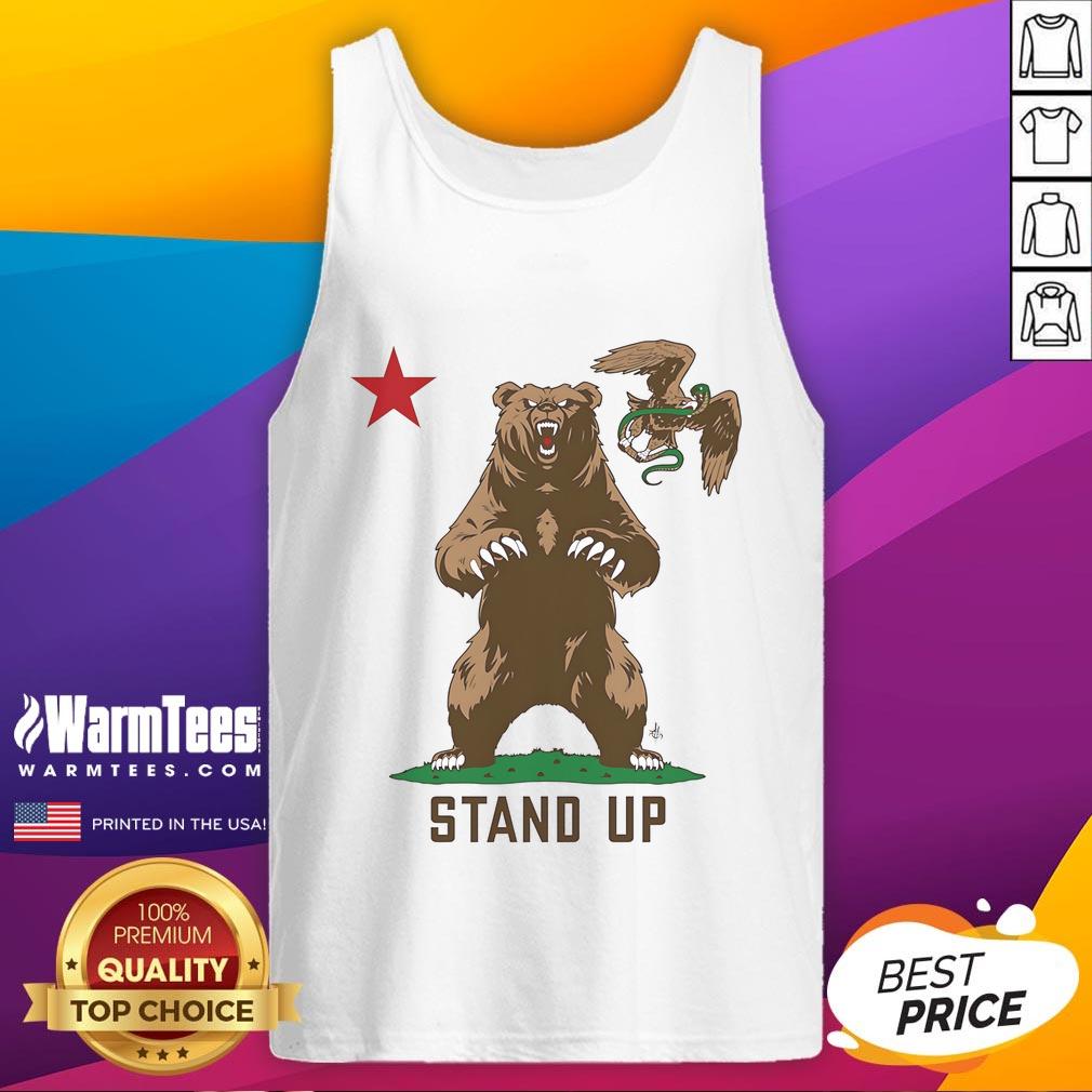 Awesome Stand Up To Ice Bear Tank Top Awesome Stand Up to Ice Bear tank top featuring a cool design, perfect for summer casual wear and fans of the series.