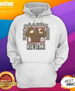 Awesome Star Wars Wookie Roar Chewbacca hoodie featuring a bold design of Chewbacca, perfect for fans and cozy wear.