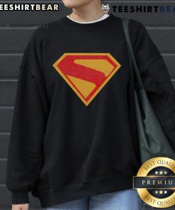 Awesome Superman 2025 Shield Sweatshirt featuring vibrant colors and iconic logo, perfect for superhero fans.