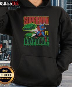 Alt Text: Awesome Superman vs Kryptonite hoodie featuring vibrant graphics of Superman battling Kryptonite on a stylish design.