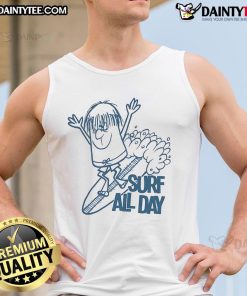 Awesome Surf All Day Tank Top for summer beach vibes, featuring a stylish design and comfortable fit for surf enthusiasts.