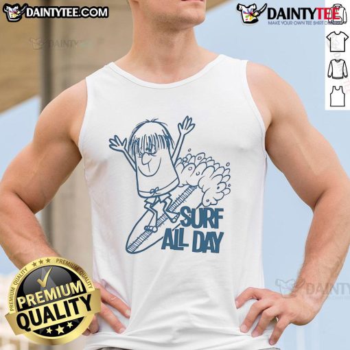 Awesome Surf All Day Tank Top for summer beach vibes, featuring a stylish design and comfortable fit for surf enthusiasts.