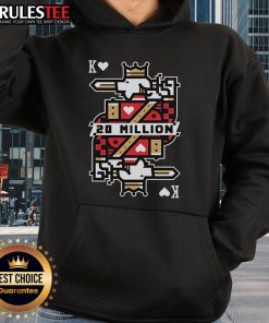 Awesome Technoblade hoodie celebrating 20 million subscribers, featuring bold graphics and vibrant colors.