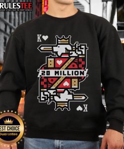 Awesome Technoblade 20 Million Subs sweatshirt featuring vibrant graphics and comfortable design for fans of the YouTuber.