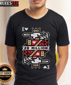 Awesome Technoblade 20 Million Subs T-Shirt featuring bold graphics celebrating Technoblade's YouTube milestone.