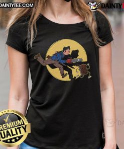 Awesome The Adventures Of Ash Ladies Tee featuring vibrant graphic design and soft fabric, perfect for casual wear.