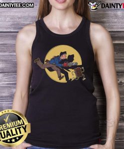 Awesome The Adventures Of Ash tank top featuring vibrant graphics and a comfortable fit for adventure enthusiasts.