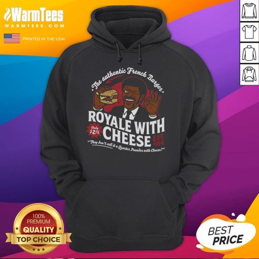 Awesome French Burger Royale With Cheese Est 1994 hoodie featuring a stylish design and vibrant colors for casual wear.