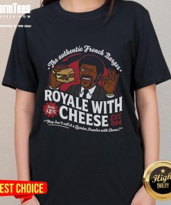 Awesome Authentic French Burger Royale With Cheese Est 1994 Ladies Tee featuring stylish design and vibrant colors.