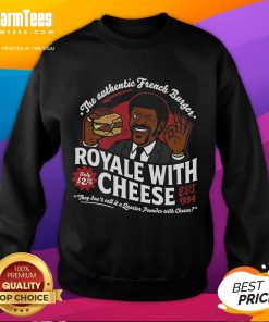 Awesome French Burger Royale With Cheese sweatshirt, established 1994, showcasing a stylish design for burger lovers.