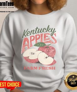 Awesome The Farm Fresh Kentucky Apples Sweatshirt featuring rustic apple graphics and cozy design, perfect for fall wear.