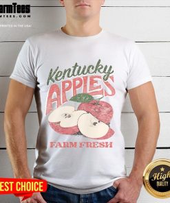 Awesome The Farm Fresh Kentucky Apples T-Shirt featuring vibrant apple graphics and a comfortable fit for apple lovers.