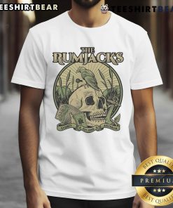 Awesome The Rumjacks Crow Skull T-Shirt from Sydney, Australia, est 2008, showcasing unique band-inspired design.