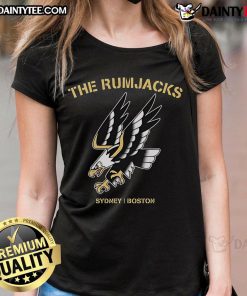 Awesome The Rumjacks Sydney Boston Eagle Ladies Tee featuring vibrant design and comfortable fit for fans.
