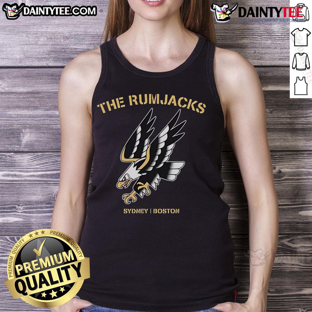Awesome The Rumjacks Sydney Boston Eagle Tank Top Alt Text: Awesome The Rumjacks Sydney Boston Eagle Tank Top featuring a bold eagle graphic and vibrant colors.