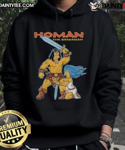 Awesome The Simpsons Homer The Barbarian hoodie featuring vibrant graphics and a cozy design for fans of the show.