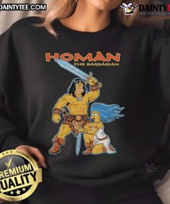 Awesome The Simpsons Homer The Barbarian sweatshirt featuring vibrant graphics of Homer in a barbarian outfit.