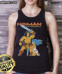 Awesome The Simpsons Homer The Barbarian tank top featuring a colorful design of Homer as a barbarian hero.