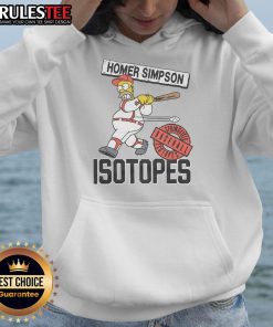 Alt Text: Cozy 'Awesome The Simpsons Springfield Isotopes Hoodie' featuring vibrant colors and iconic baseball team design.