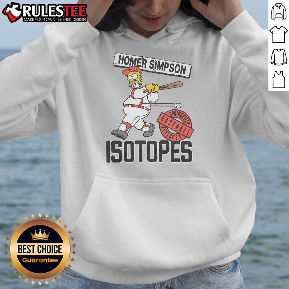 Awesome The Simpsons Springfield Isotopes Hoodie Alt Text: Cozy 'Awesome The Simpsons Springfield Isotopes Hoodie' featuring vibrant colors and iconic baseball team design.