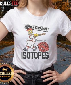 Alt Text: Awesome The Simpsons Springfield Isotopes Ladies Tee featuring a vibrant design perfect for fans of the series.