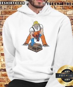 Awesome Three Point Stance Lobsterman Hoodie in vibrant colors, perfect for casual wear and seafood lovers.