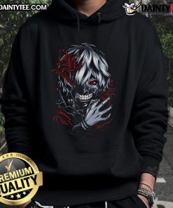 Awesome Tokyo Ghoul Ken Kaneki masked hunger hoodie featuring a striking design for anime fans.